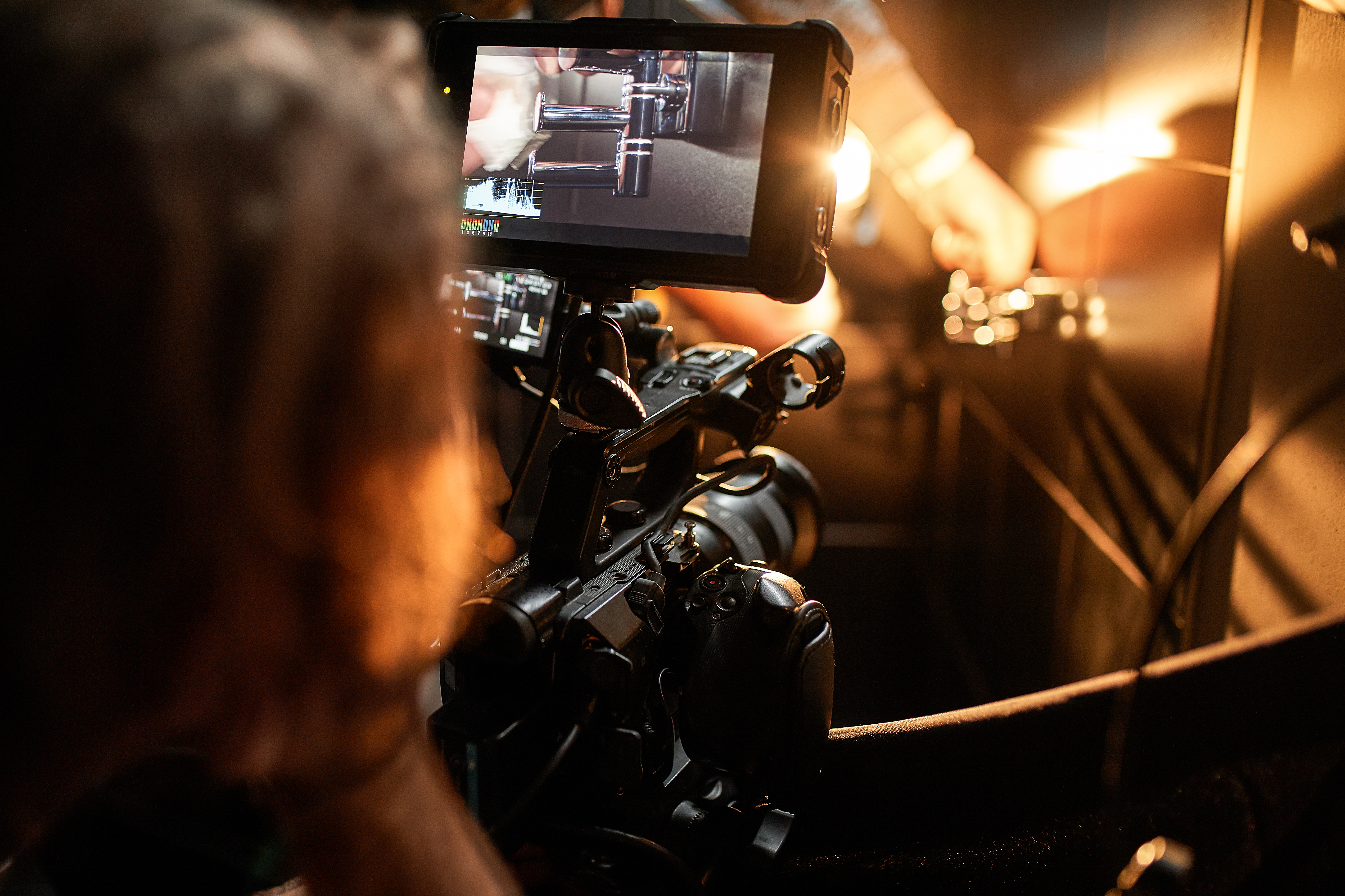 Vivid Canvas video production team in action